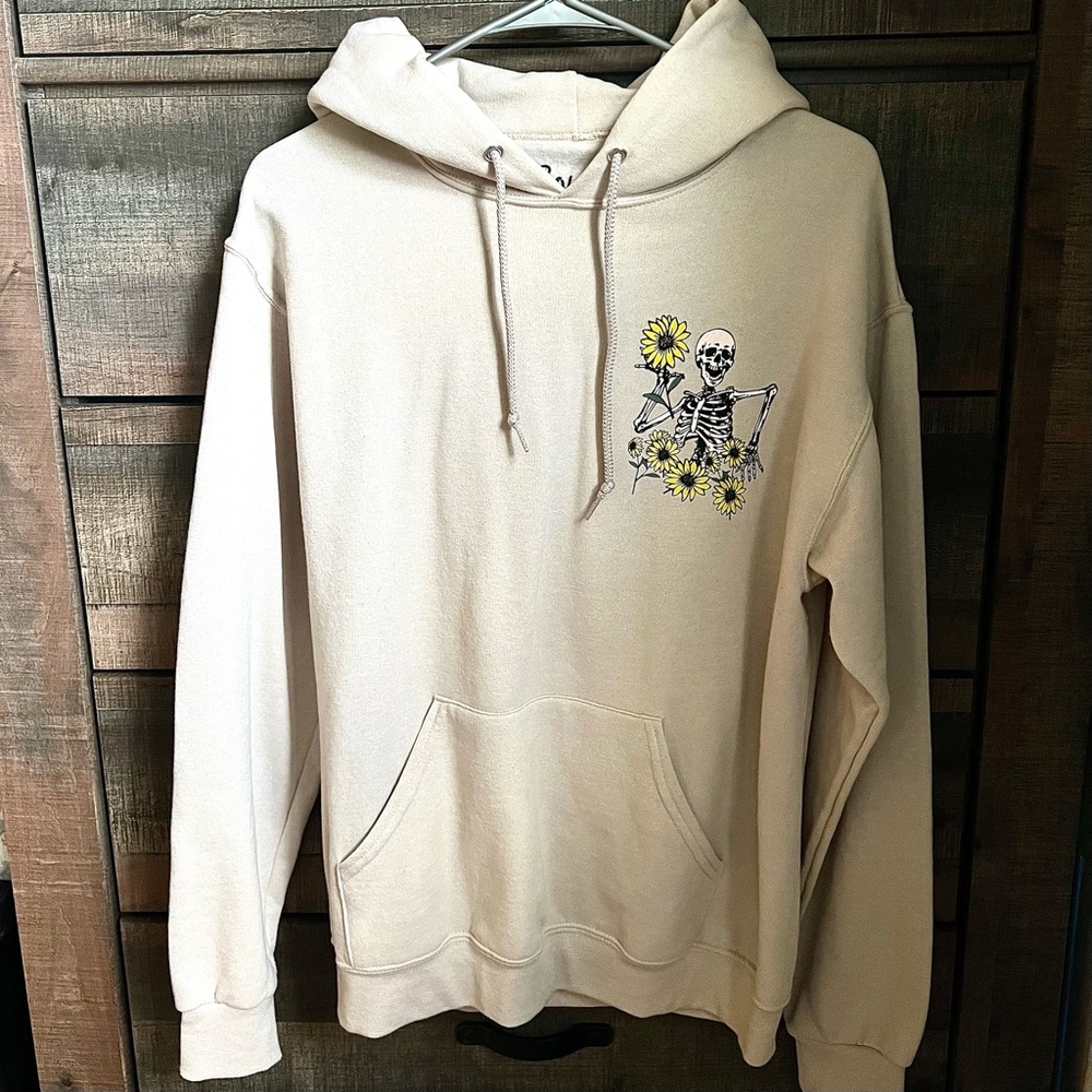 Sunflowers & Skeleton Hoodie